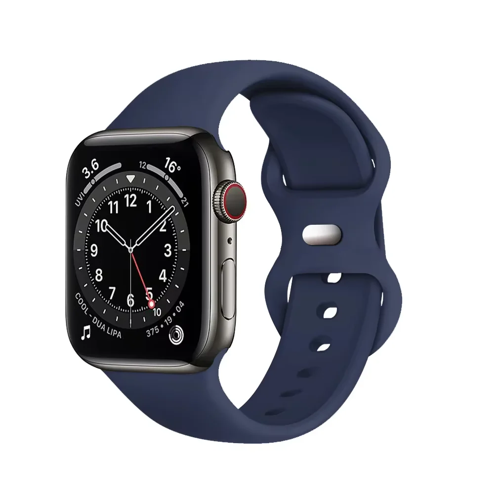 Bracelet Silicone Apple Watch Bleu Foncé
