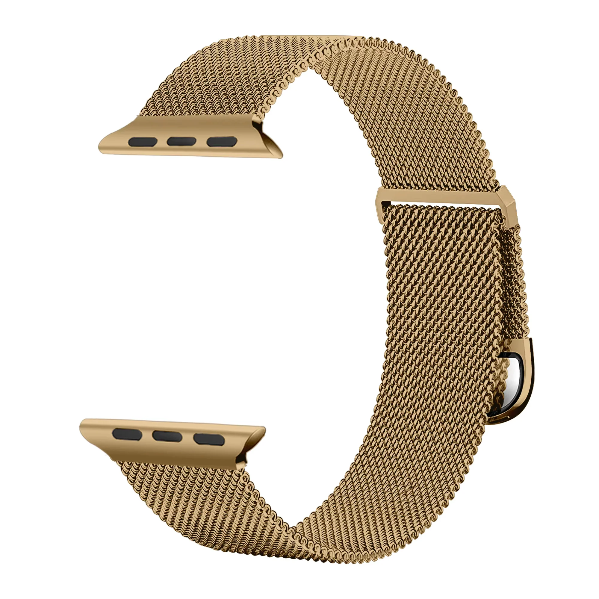 Bracelet Acier Inoxydable Apple Watch Or