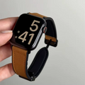 Bracelet Cuir Apple Watch Marron Clair