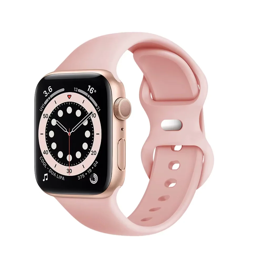 Bracelet Silicone Apple Watch Rose